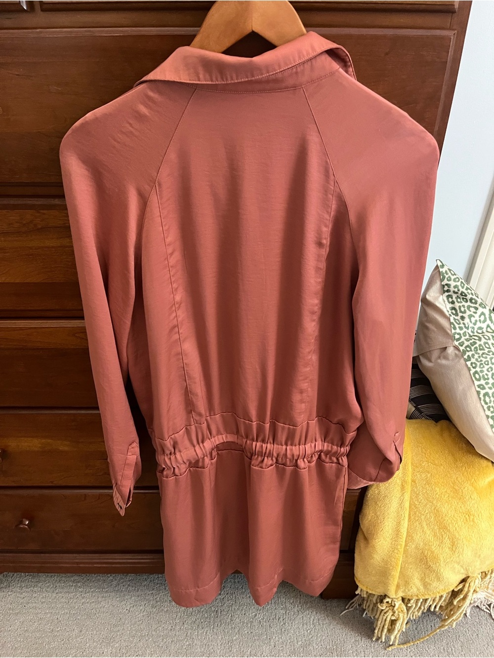Banana Republic Dusty Rose Safari Style Mini Dress - Picture 2 of 4